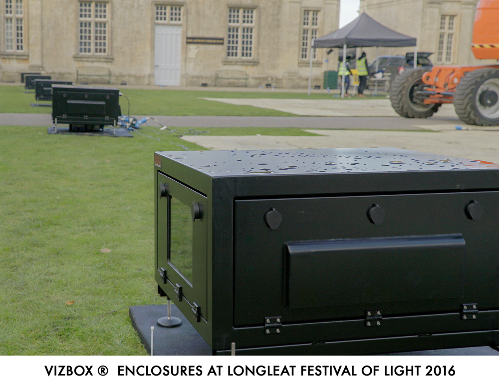 Longleat light show projector enclosures