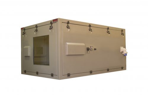 france-july-2017 French outdoor projector enclosures